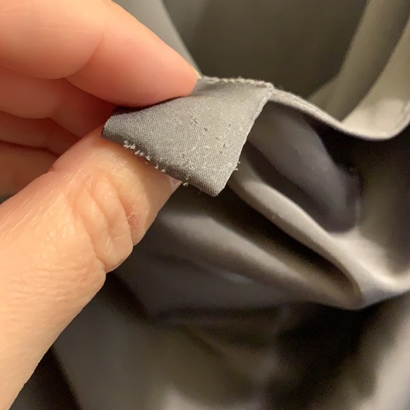 Boston Proper silver swoop neck top - Picture 2 of 4